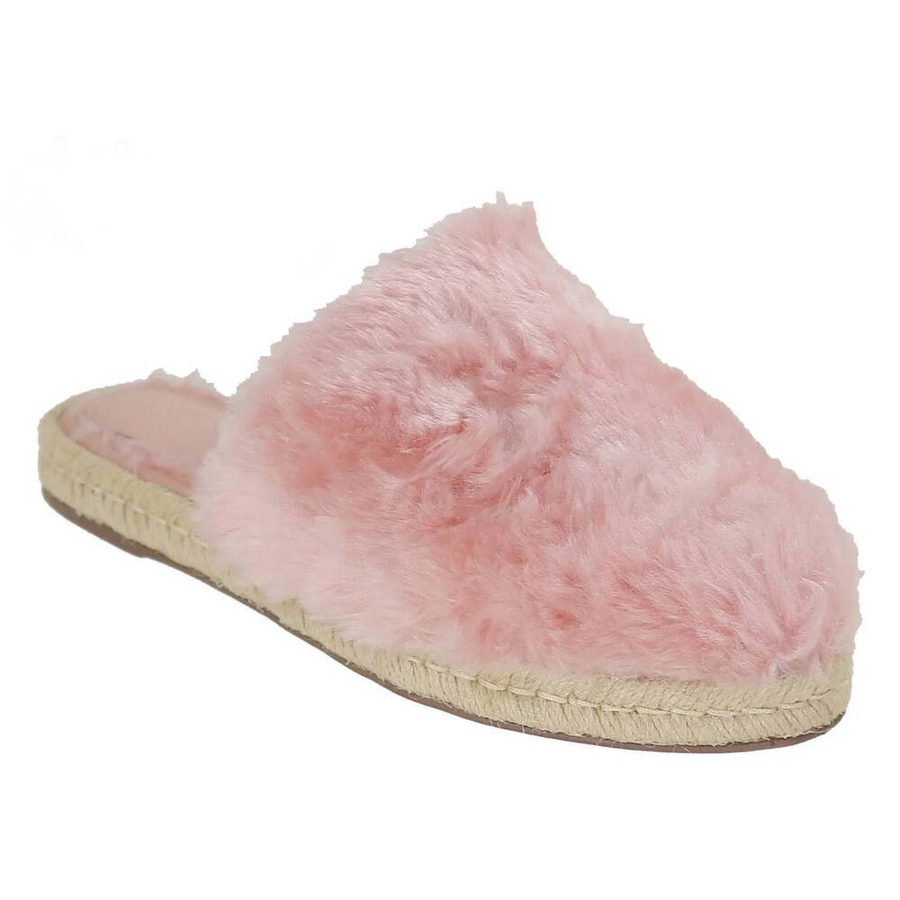 NEW BRUNO MENEGATTI women's valentina angie-fluffy closed toe flat slippers in r